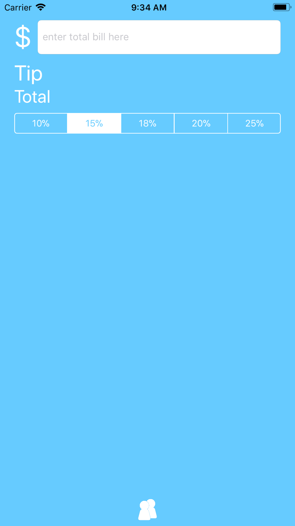 Screenshot of Meditation Screen in Simply Zen